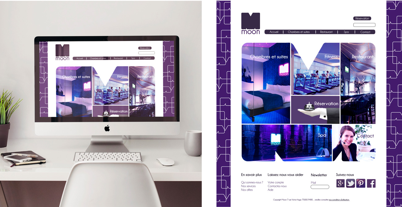 Webdesign site Moon